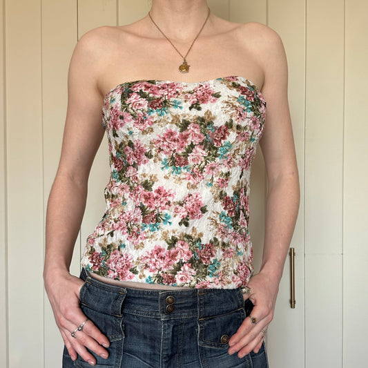 Seduction Floral Tube Top, M