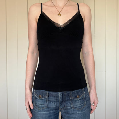 Tristan and Iseut Black Camisole Top, M