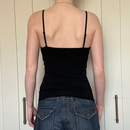 Tristan and Iseut Black Camisole Top, M