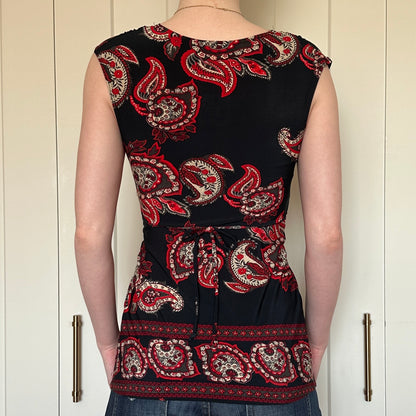 Suzy Shier Y2K Paisley Top, S
