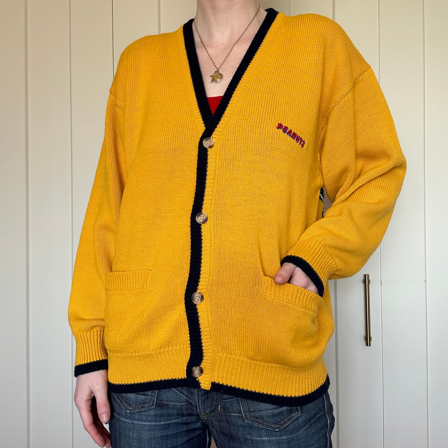 Snoopy 1970s Peanuts Cardigan, M