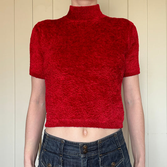 BG Two Red Cozy Top, M