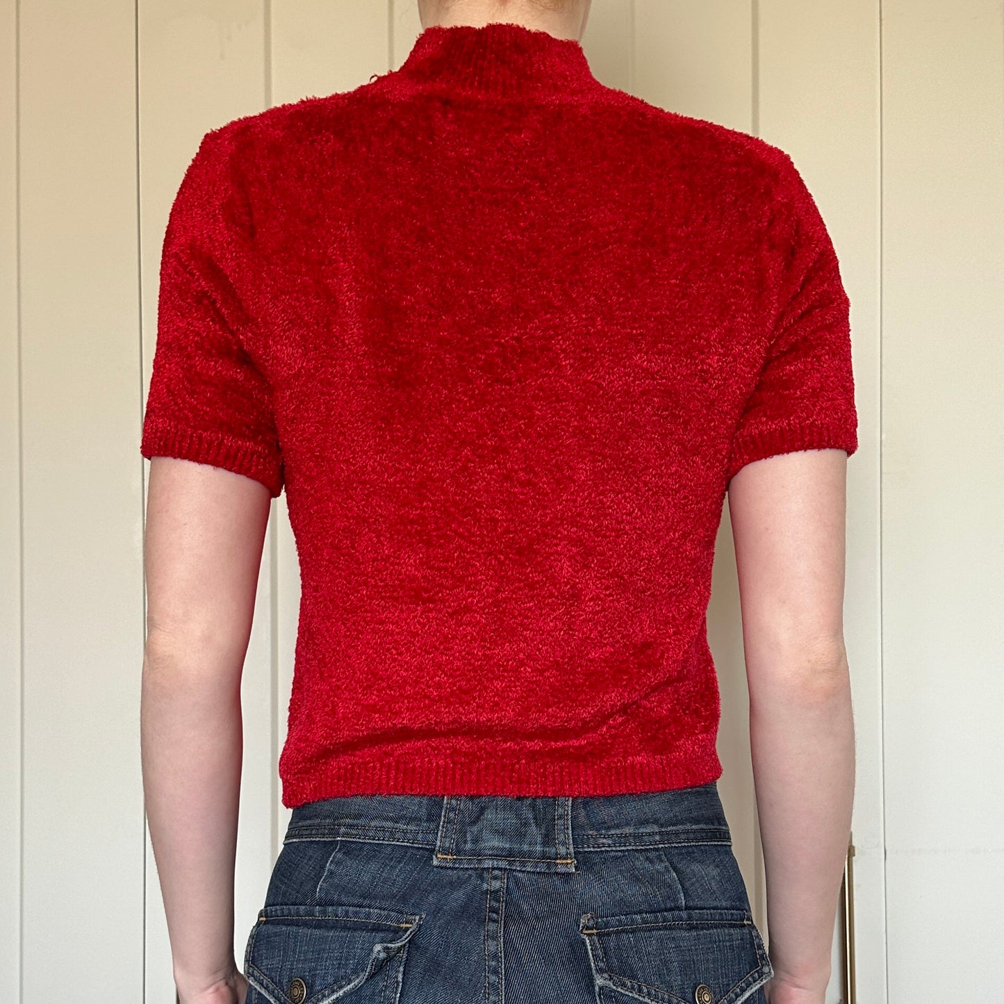 BG Two Red Cozy Top, M