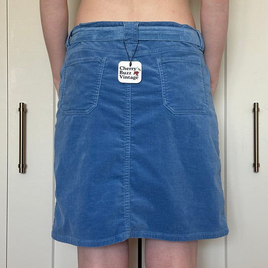 b.u.m. Equipment Blue Corduroy Skirt, 34"