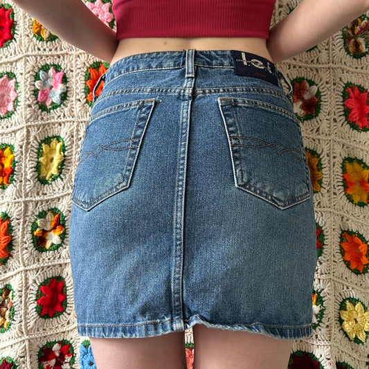 l.e.i. Cotton Denim Skirt, 26"