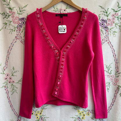 FMX Knits Pink Cardigan, S
