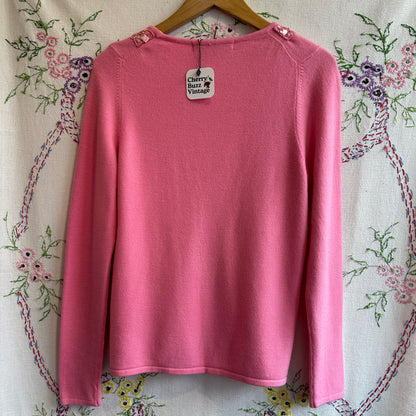 FMX Knits Baby Pink Cardigan, S