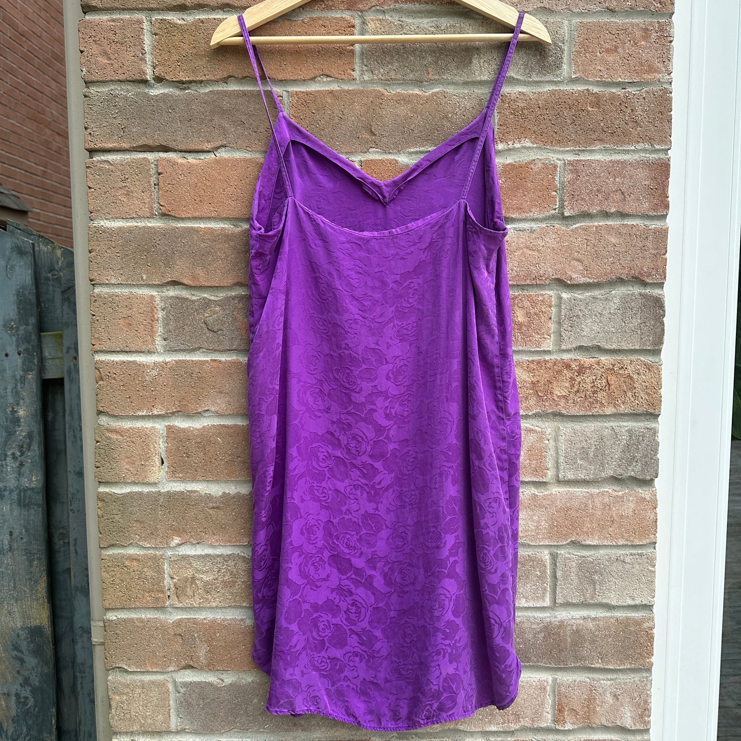 Lauren Rogers Silk Purple Slip, M