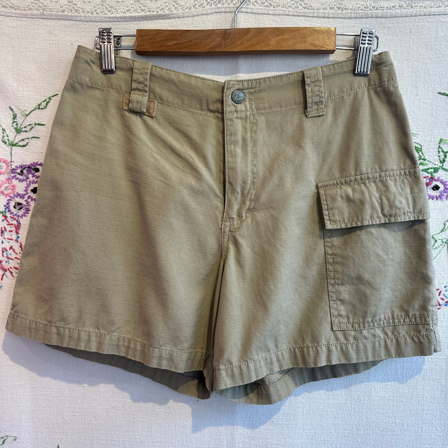 Beige Canvas Shorts, 30"
