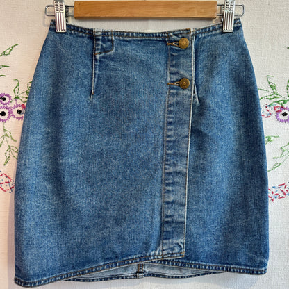 Denim Mini Skirt, 26"