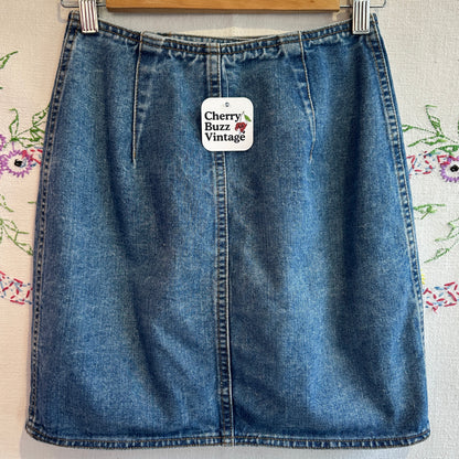 Denim Mini Skirt, 26"
