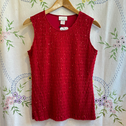 Red Ruched Top, S