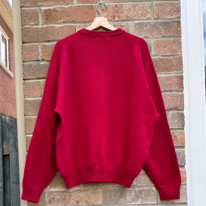 Puma Vintage Red Wool Crew Neck, L