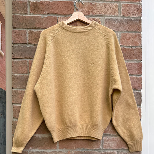 Puma Vintage Beige Wool Crew Neck, L