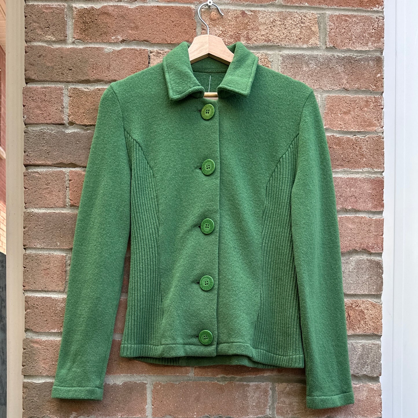 Green Lambswool Jacket, S