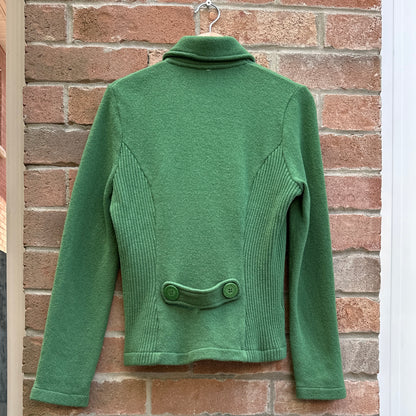 Green Lambswool Jacket, S