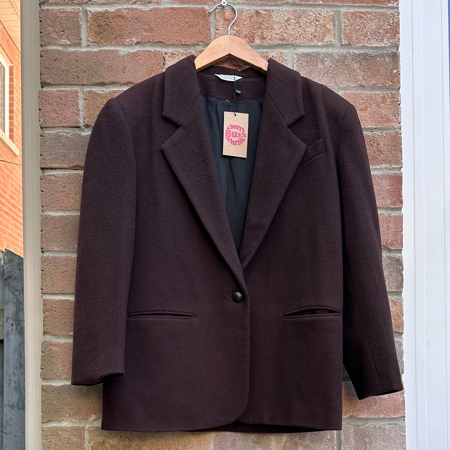 Chocolate Brown Blazer, M