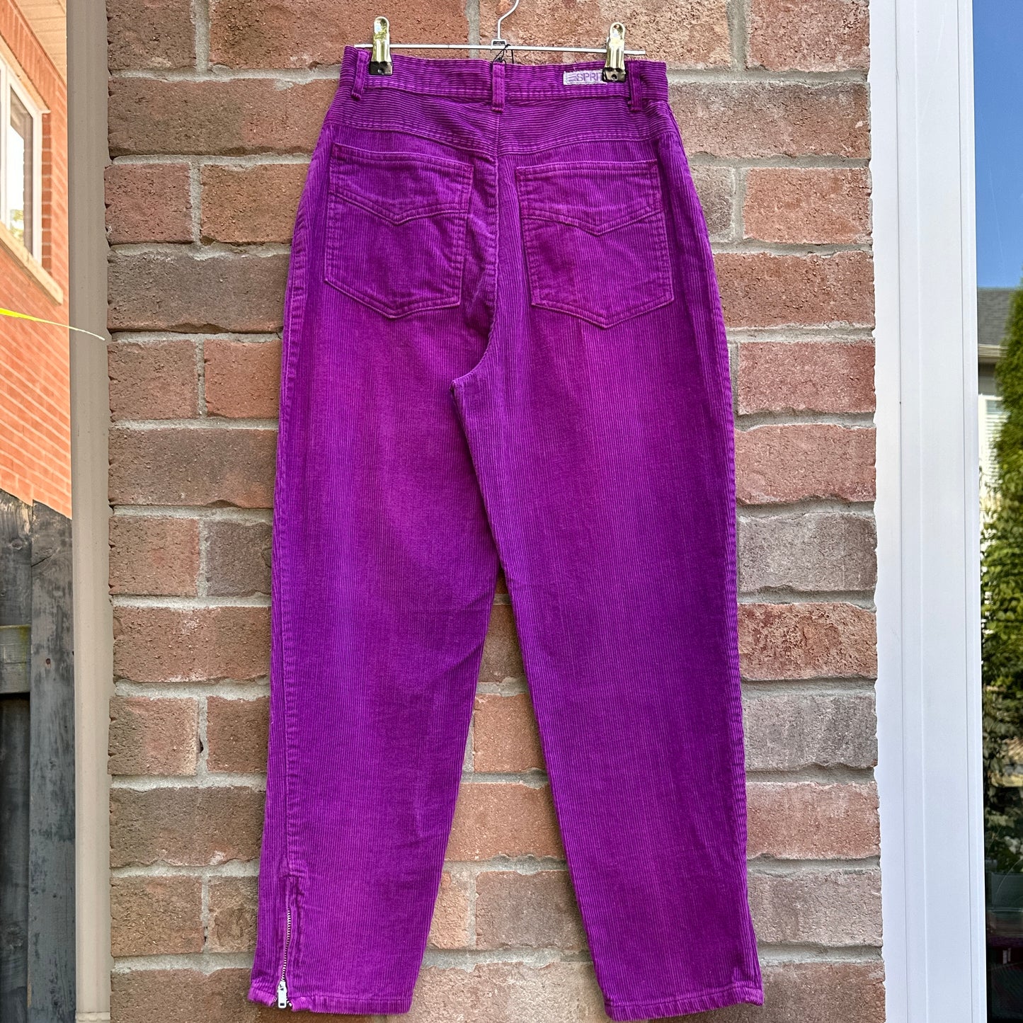 Esprit Sport Purple Cotton Corduroy Pants, XS