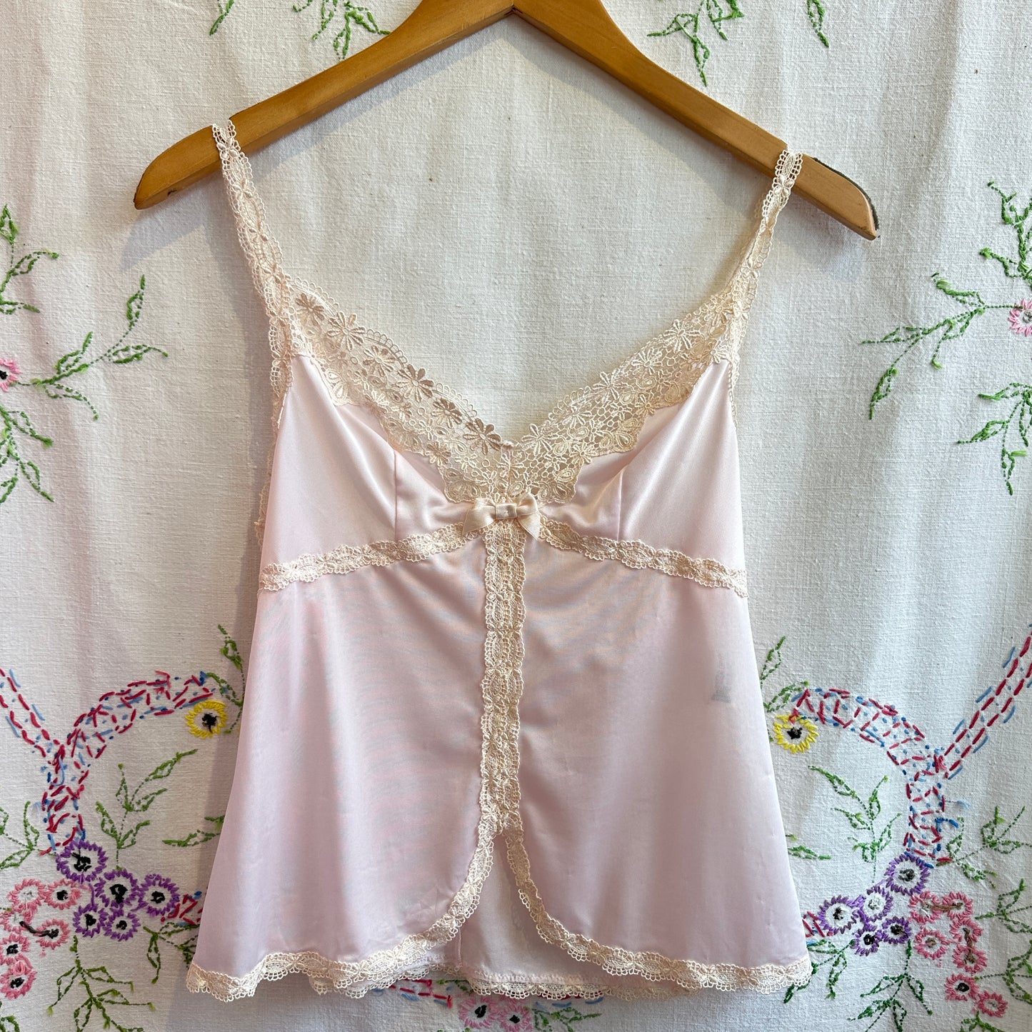 Pink Lace Camisole, M