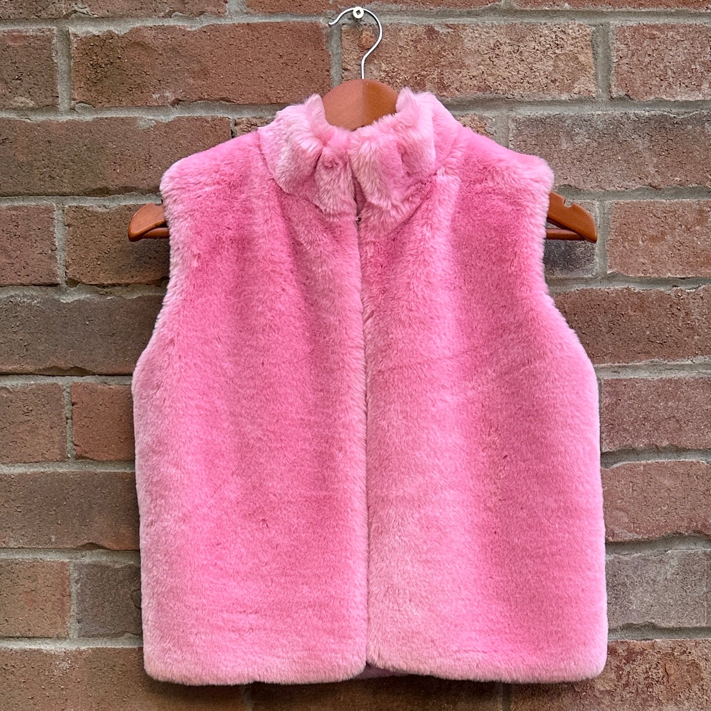 Bossini Pink Faux Fur Vest, XS