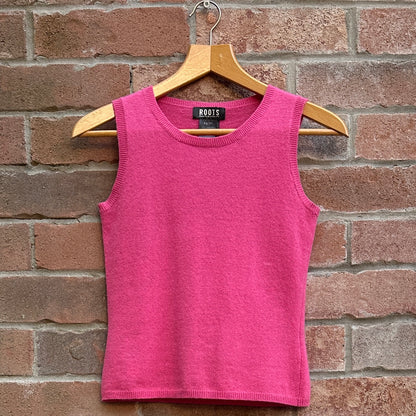 Roots Pink Tank Top, XS