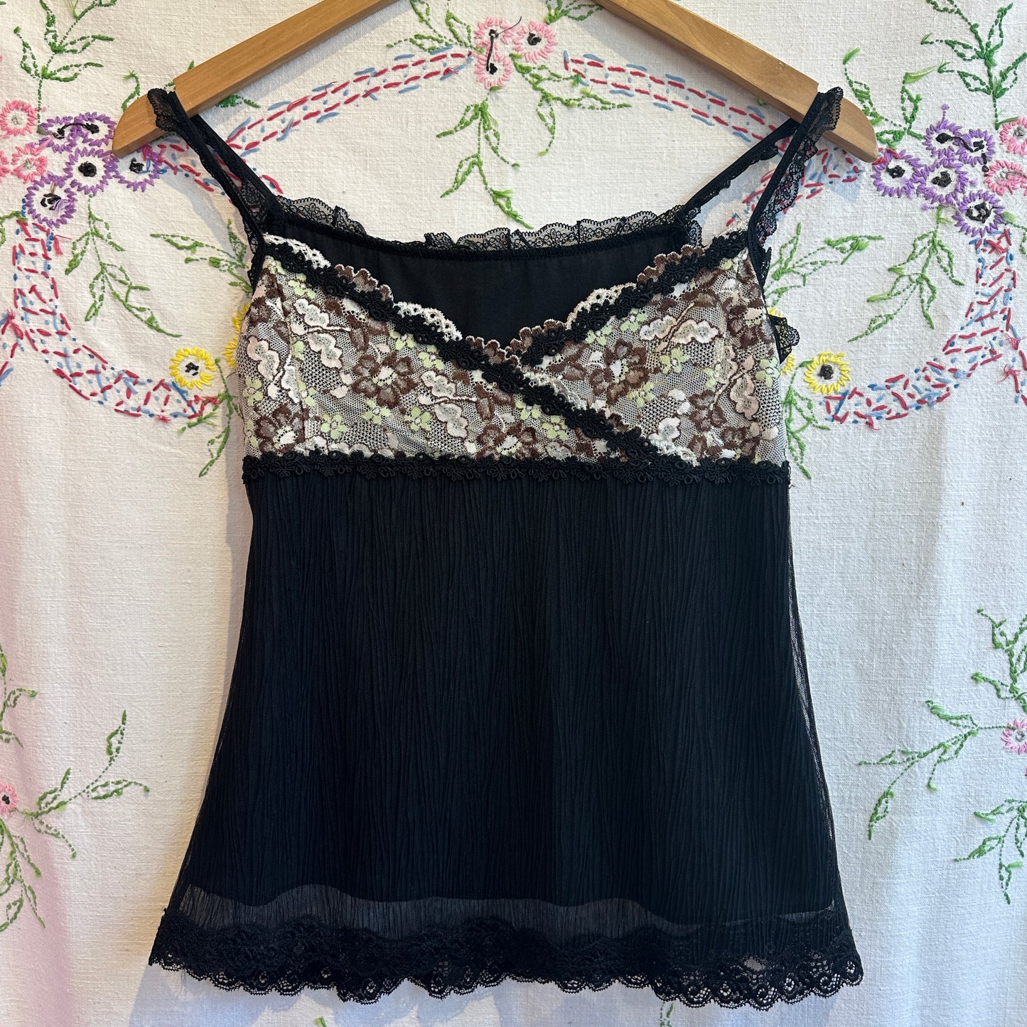 Black Lace Camisole, S