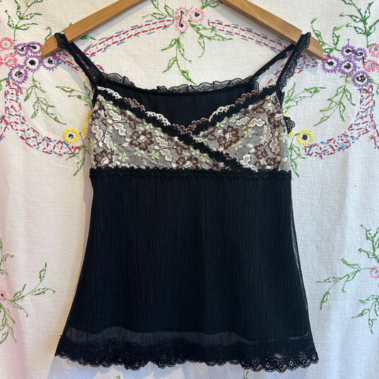 Black Lace Camisole, S