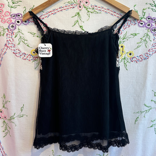 Black Lace Camisole, S