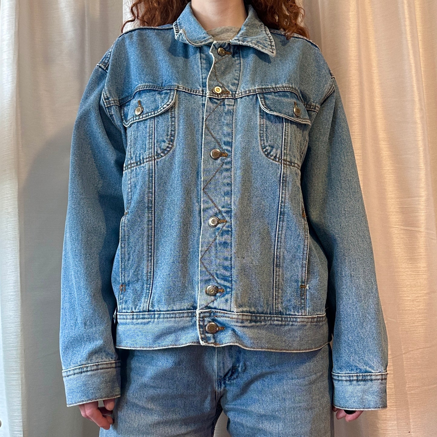 President Stone Light Blue Denim Jacket, XL