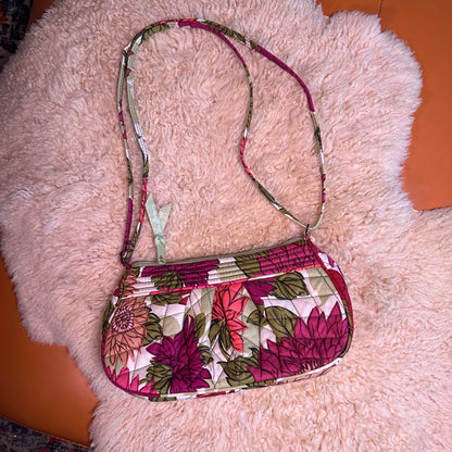 Vera Bradly Pink, Orange and Green Baguette Purse