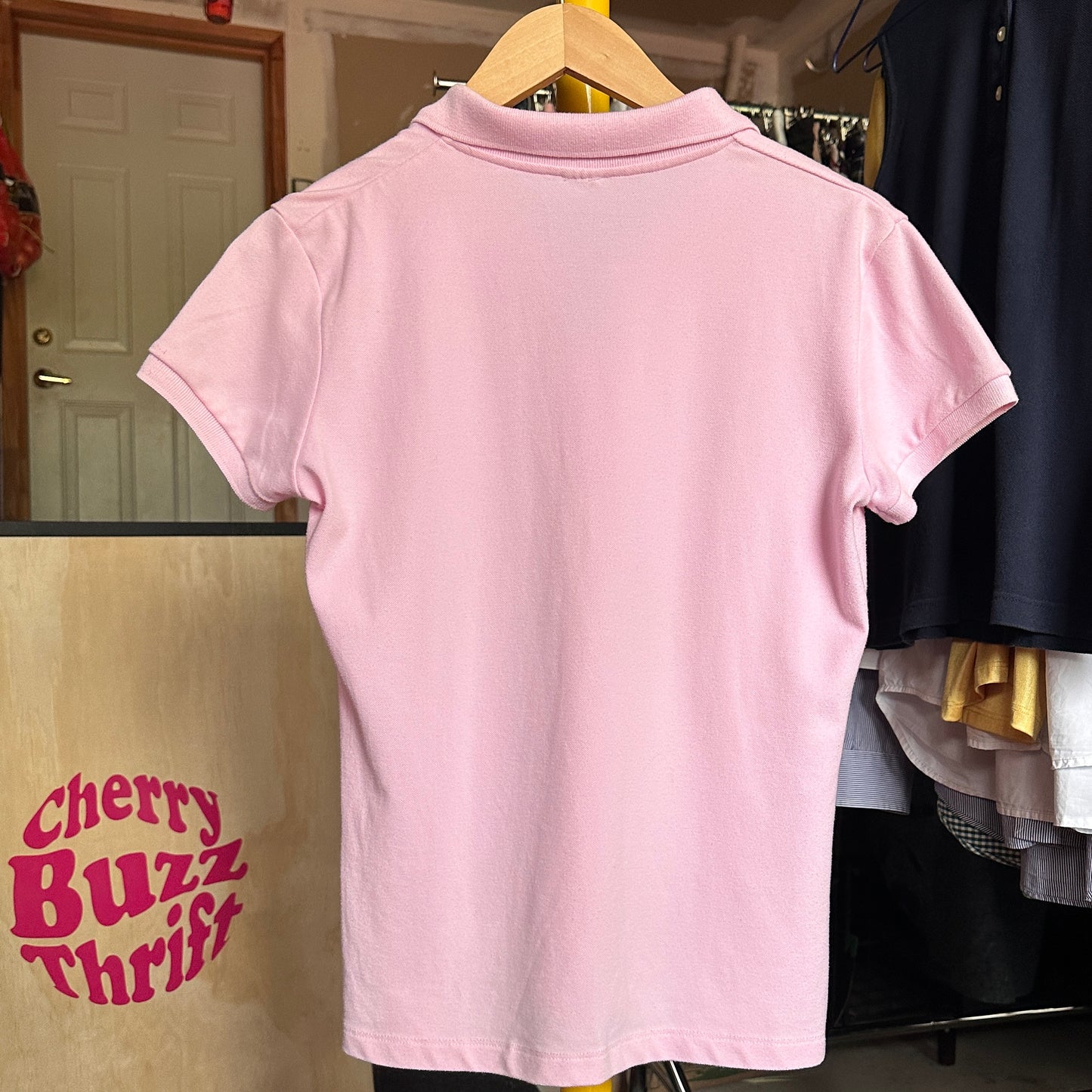 La Coste Pink Polo Top, M - Shirt - Cherry Buzz