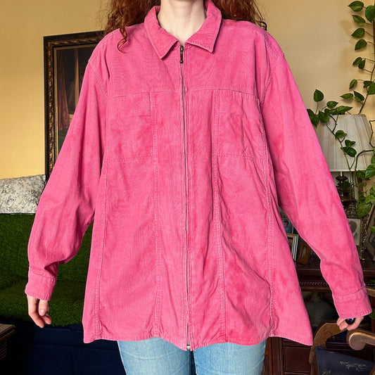 Pink Corduroy Jacket, L