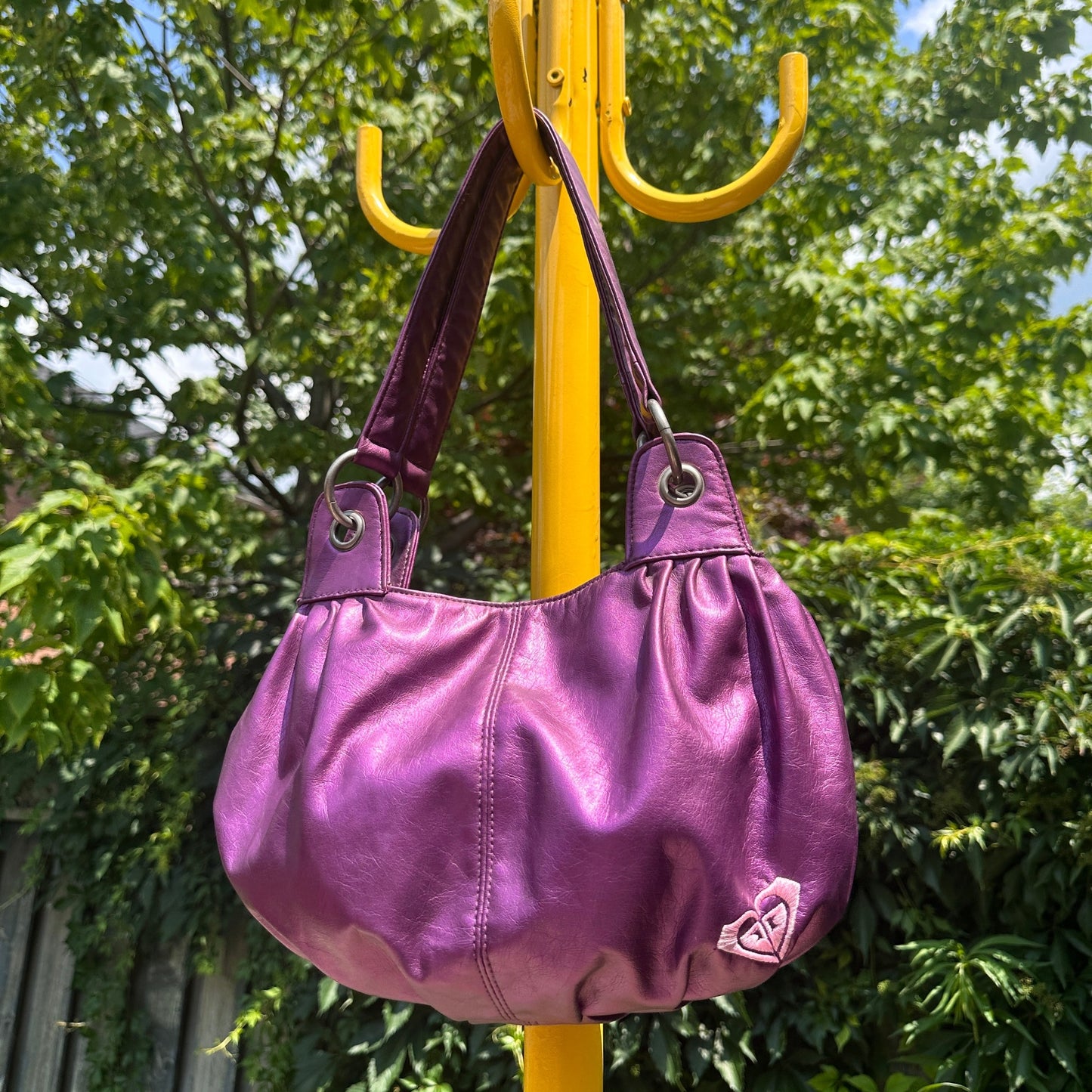 Roxy Y2K Purple Shoulder Purse - Cherry Buzz