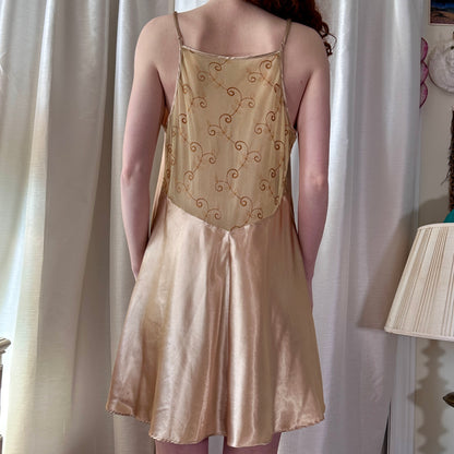 Gold Slip Dress, XL