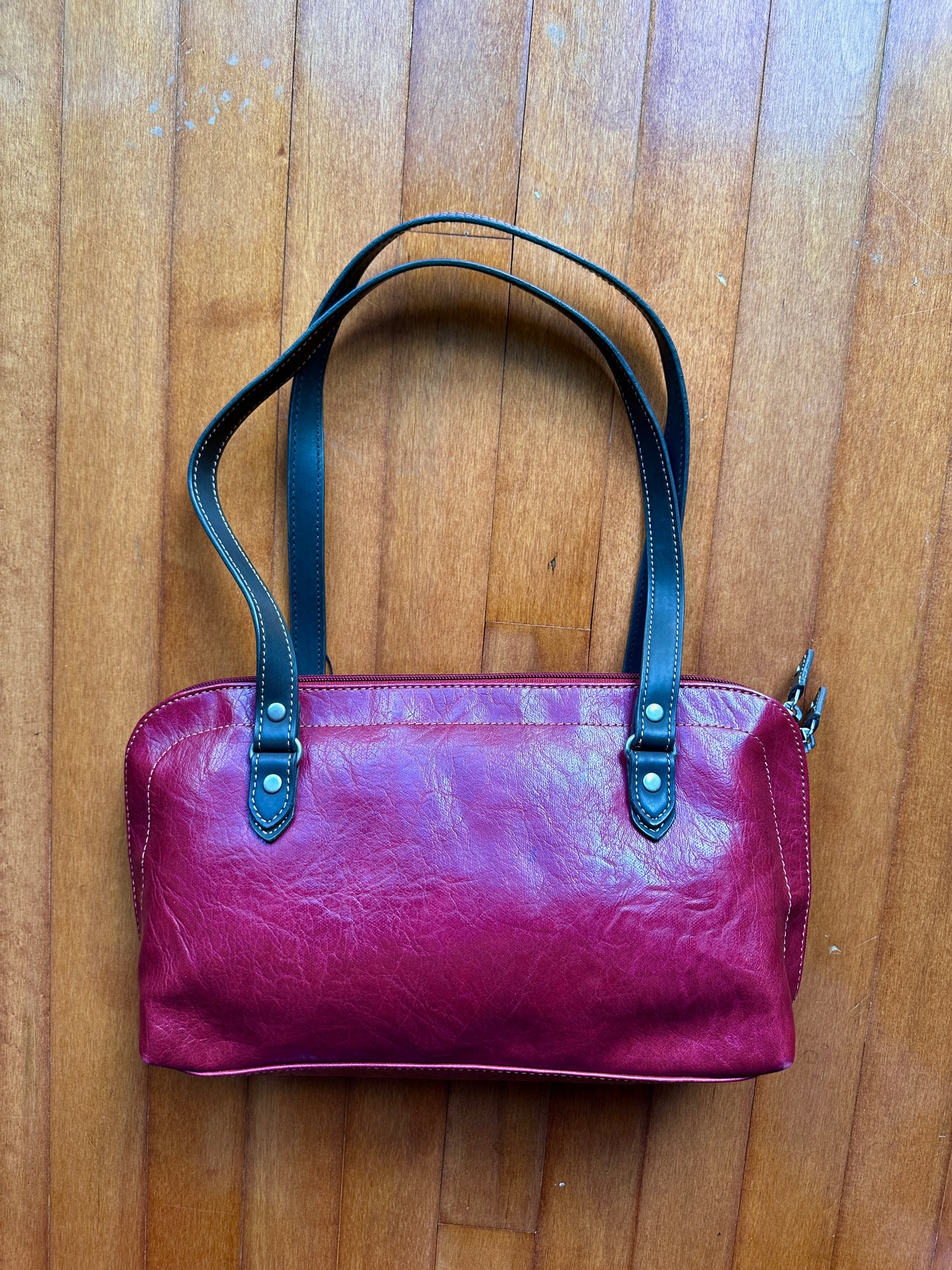 Mouflon Red Leather Purse - Purse - Cherry Buzz