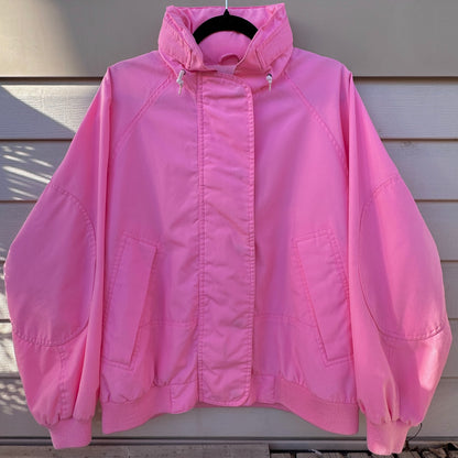 Park City Vintage Bubble Gum Pink Wind Breaker, L