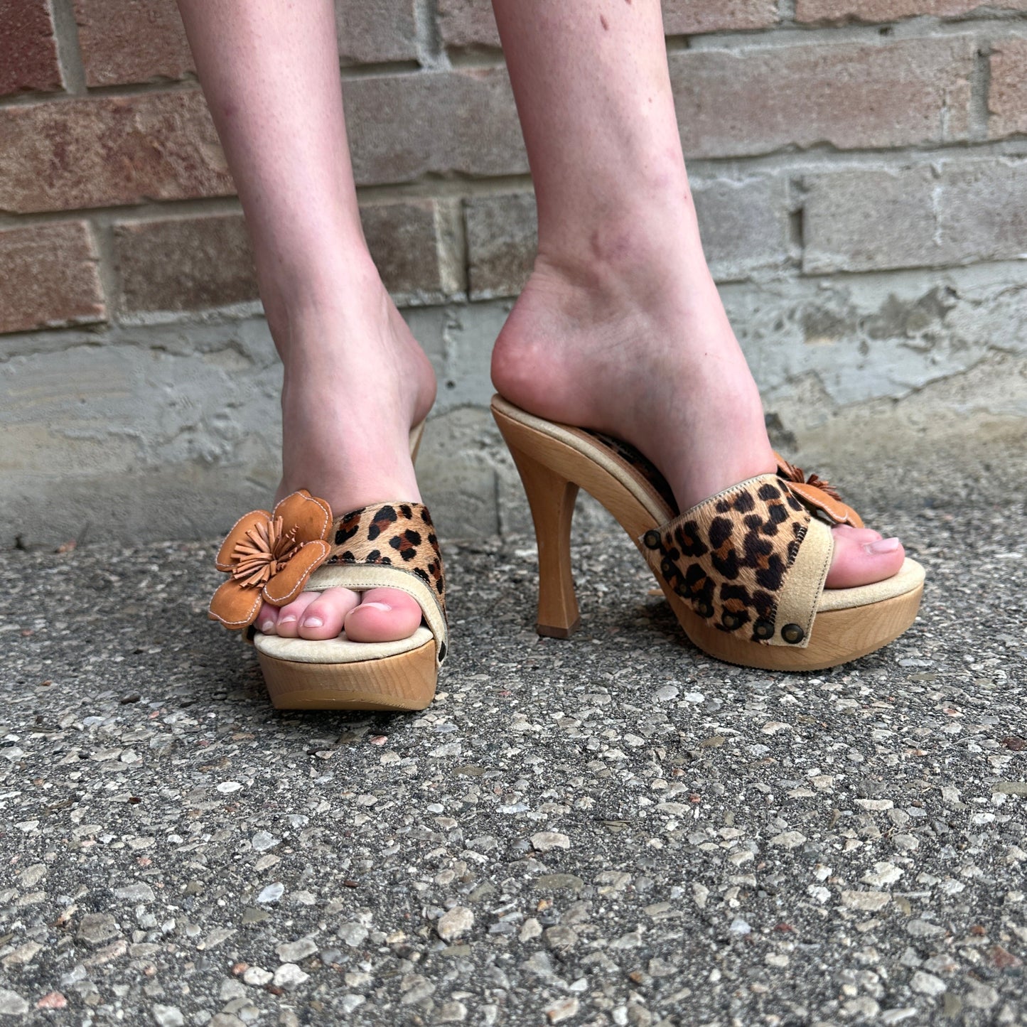 Steve Madden Y2K Cheetah Print Platform Sandals - Accessory - Cherry Buzz