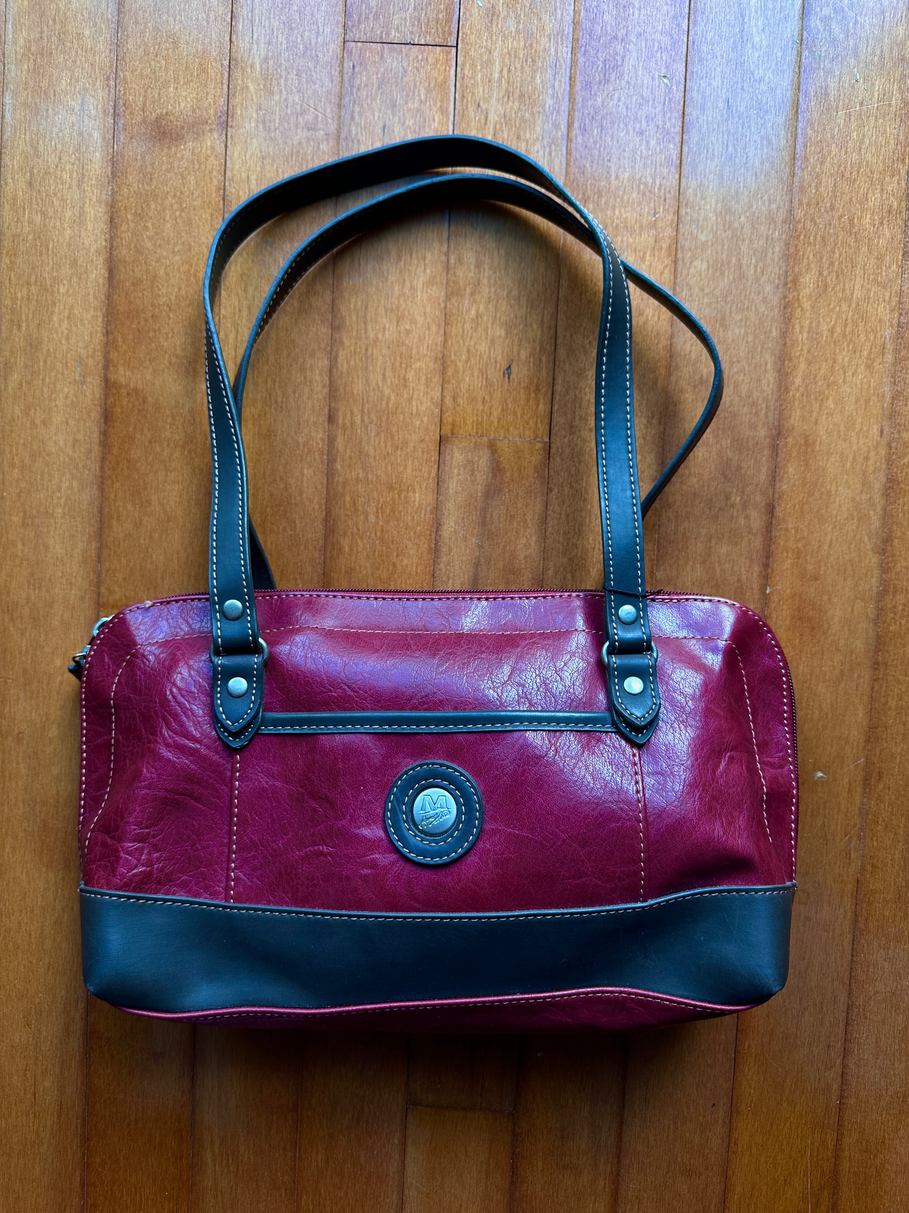 Roots Canada | Bags | Genuine Deep Red Pebbled Leather Crossbody Purse From  Roots Canada | Poshmark