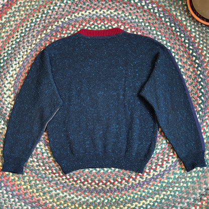 Wool Sweater with Mountains, L