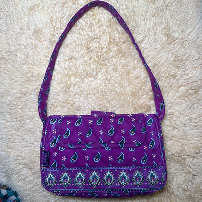 Maggi B Purple Paisley Hand Bag