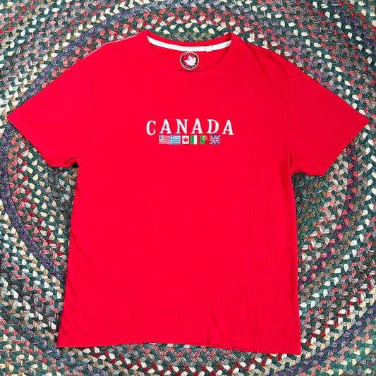 Canada Embroidered Graphic T-Shirt, L