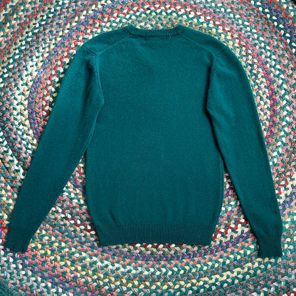 Crocodile Green Wool Sweater, M