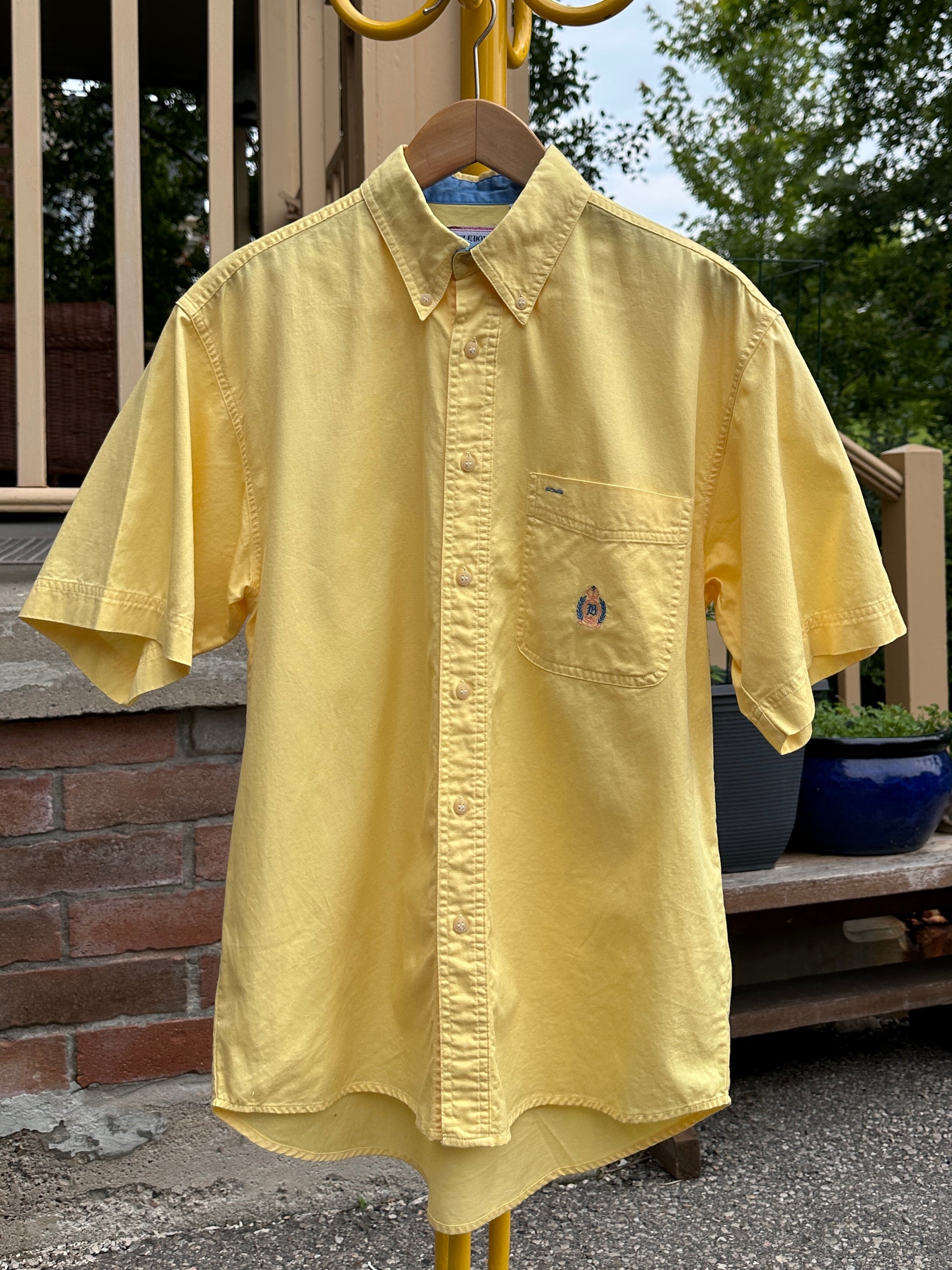 Bugle Boy Company Yellow, S Button Down - Cherry Buzz