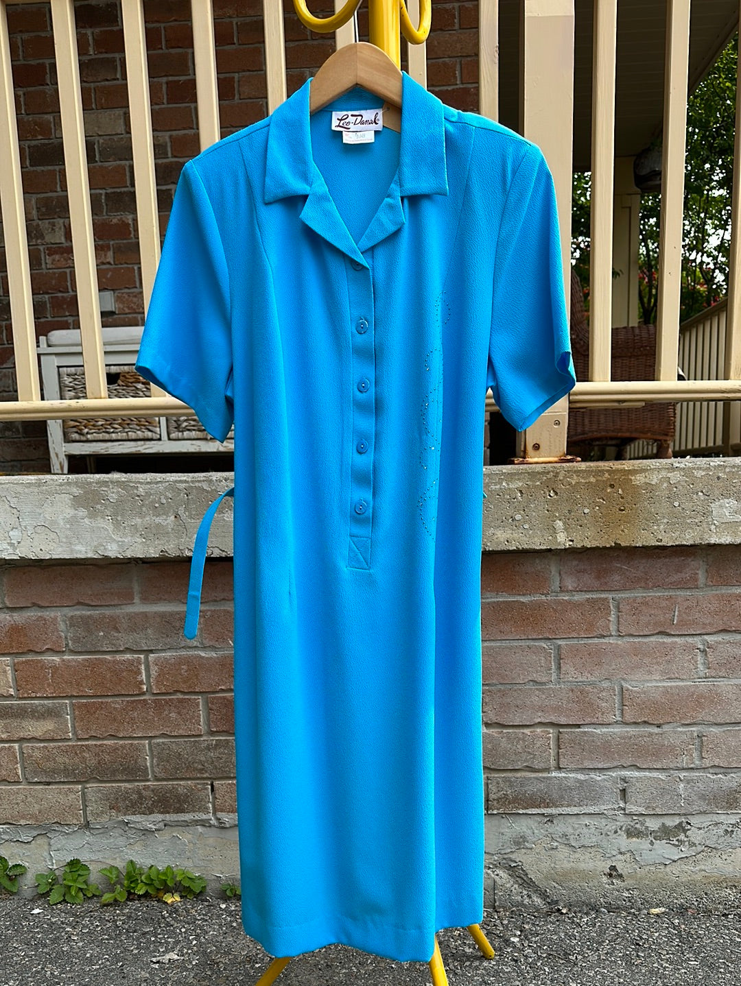 Leo-Danal 1970s Blue Dress, S - Dress - Cherry Buzz