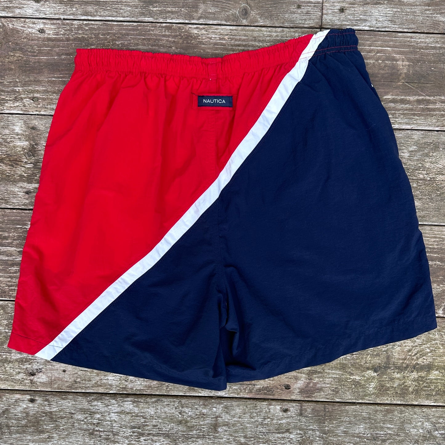 Nautica Red Swim Trunks, L - Cherry Buzz