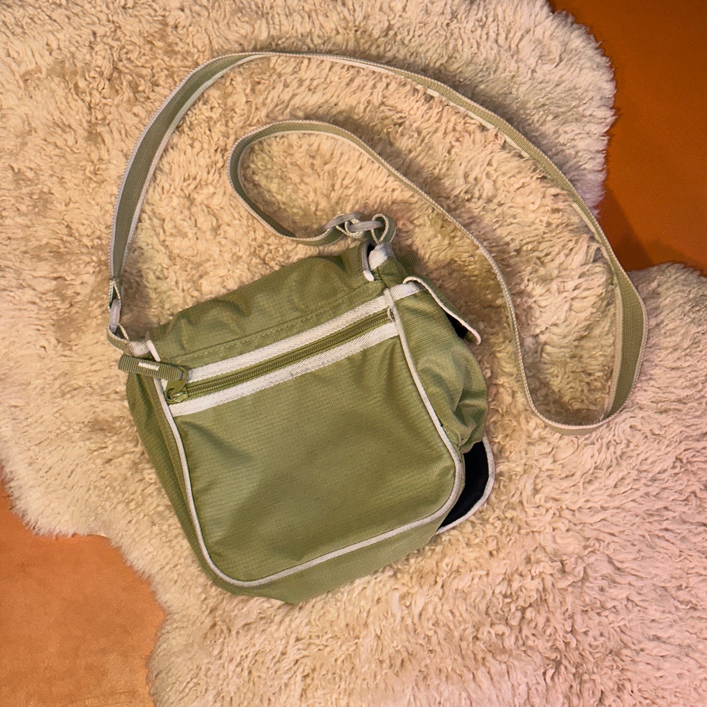 Roots Green Cross Body Bag