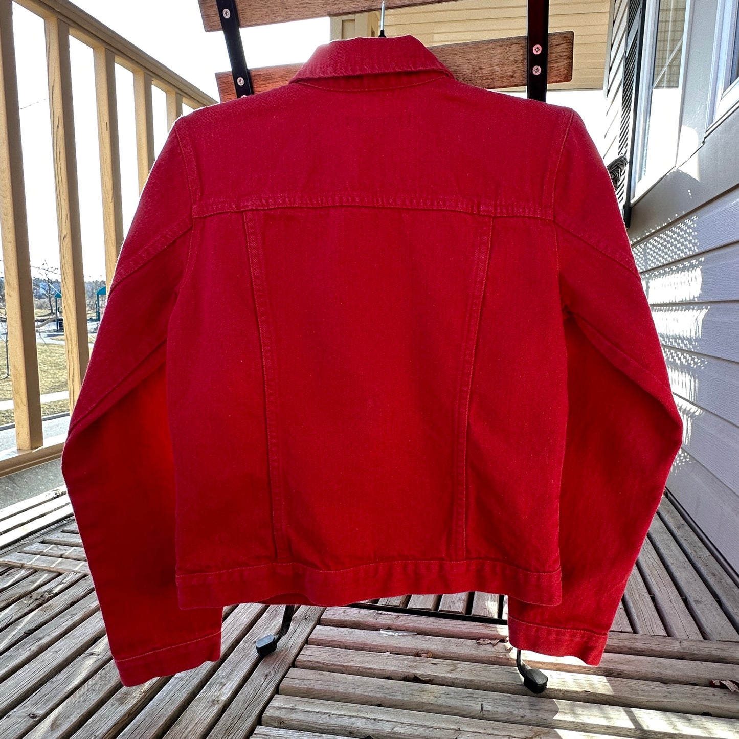 Club Monaco Red Jean Jacket, S