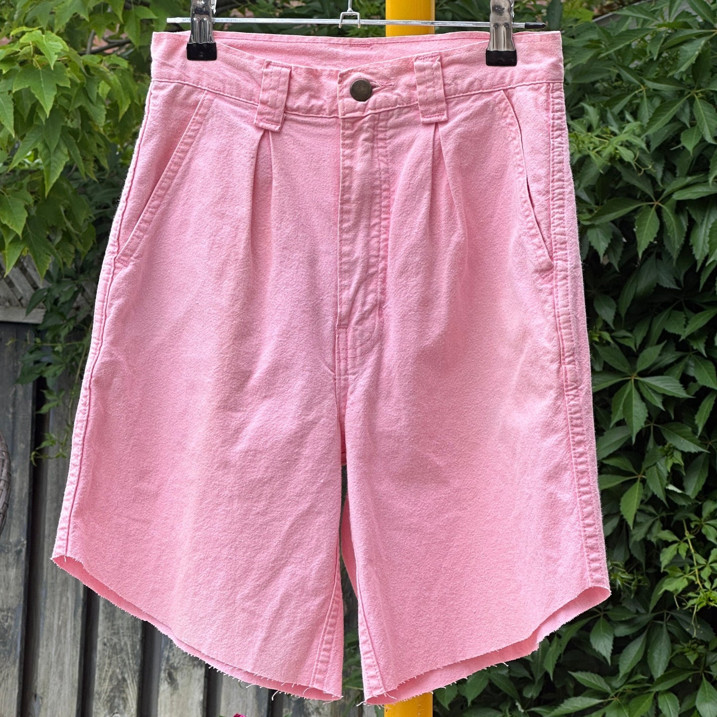 Wallys 1990s Pink Jean Shorts, 25 - shorts - Cherry Buzz