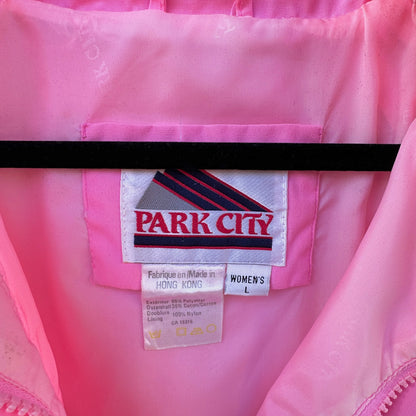 Park City Vintage Bubble Gum Pink Wind Breaker, L