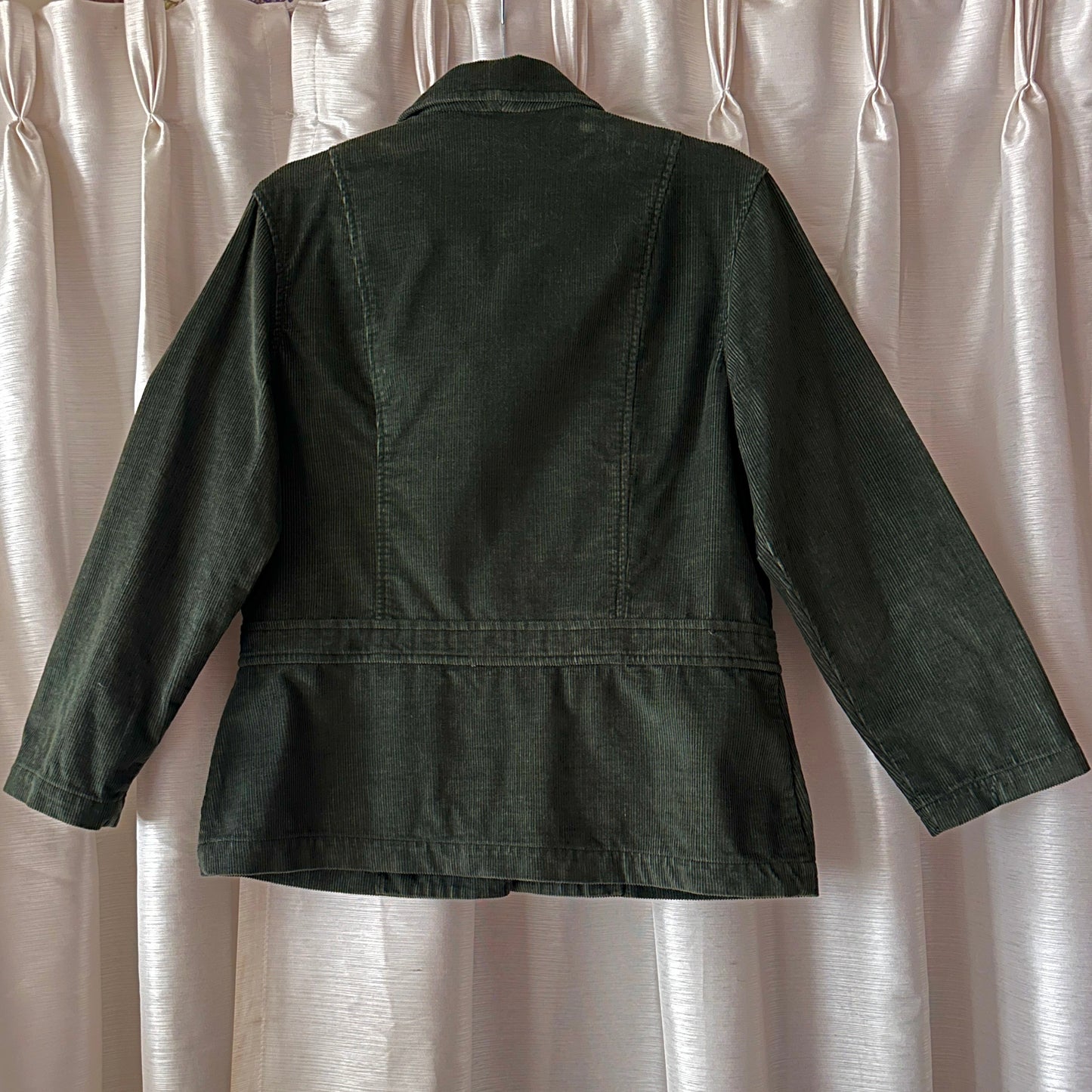 Liz Claiborne Green Corduroy Jacket, S